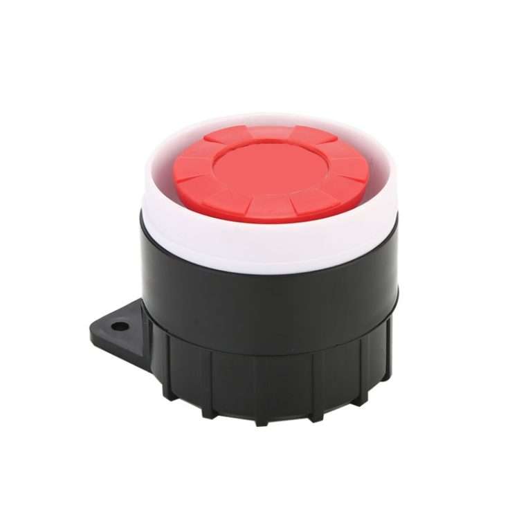 BJ-1K High-Decibel Active Buzzer Dual Audio Electronic Siren Alarm Wall-Moun ... (Red White Black)