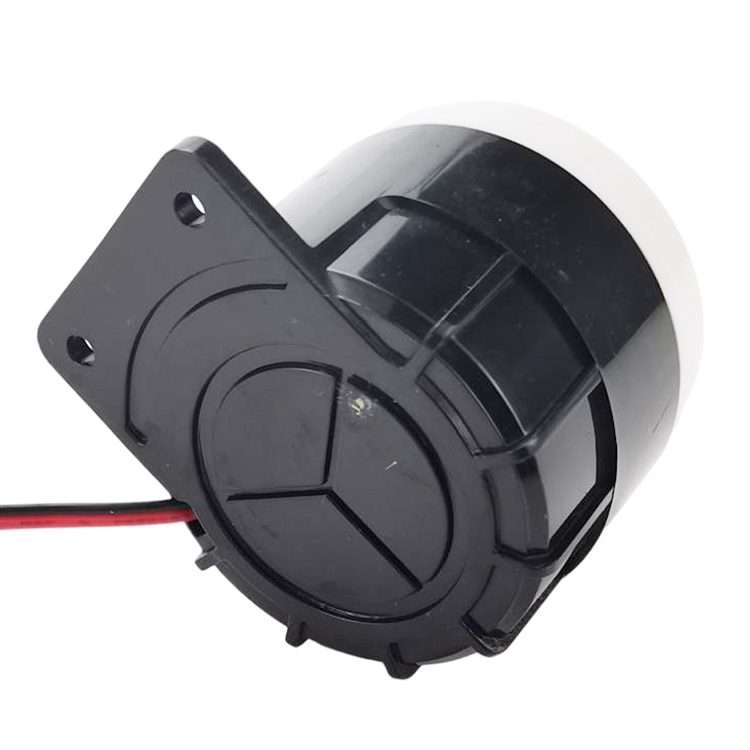 BJ-1K High-Decibel Active Buzzer Dual Audio Electronic Siren Alarm Wall-Moun ... (Red White Black)