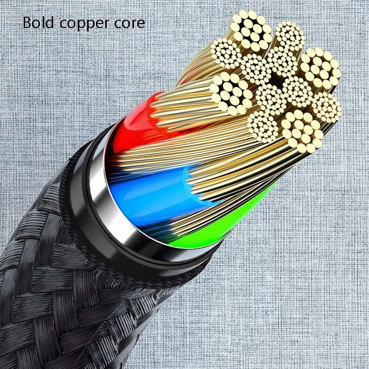 4 PCS 2.4A USB-C / Type-C to USB Braided Fast Charging Sync Data Cable, Length: 1m (Silver)