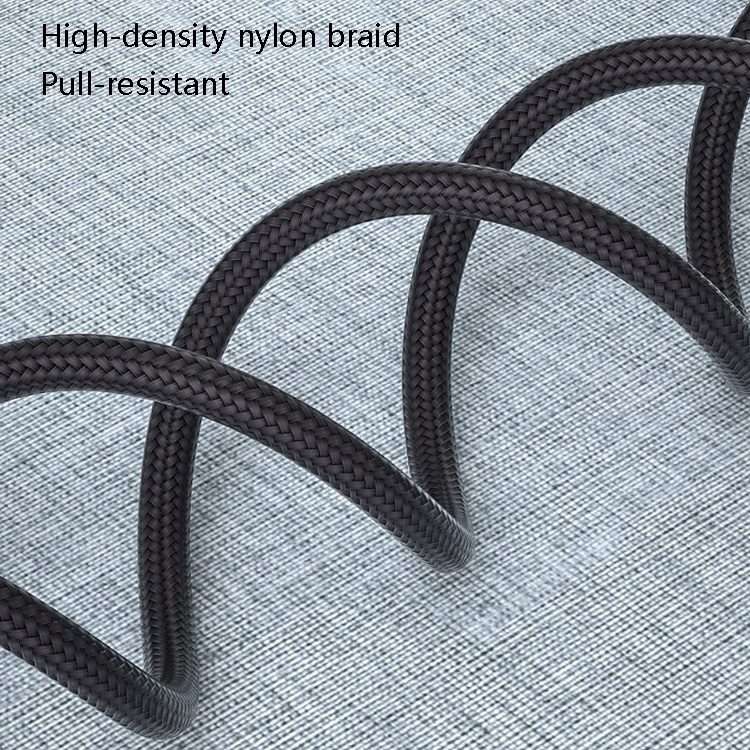 4 PCS 2.4A USB-C / Type-C to USB Braided Fast Charging Sync Data Cable, Length: 1m (Silver)