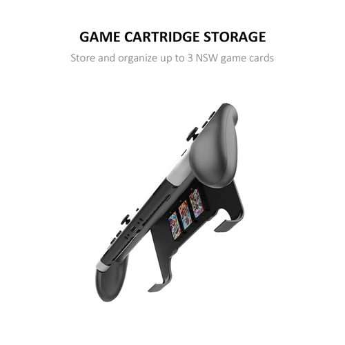 JYS NS218 Multifunctional Game Console Integrated Protective Case With Grip For Switch OLED(Black)