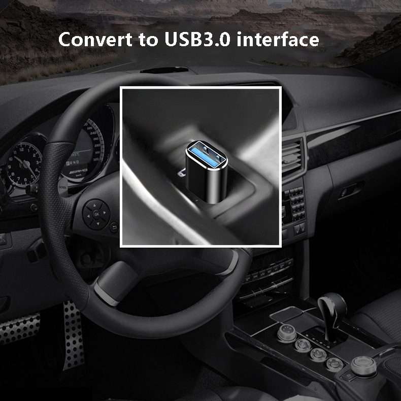 10 PCS USB 3.0 Female to USB-C / Type-C Male OTG Adapter(Silver)