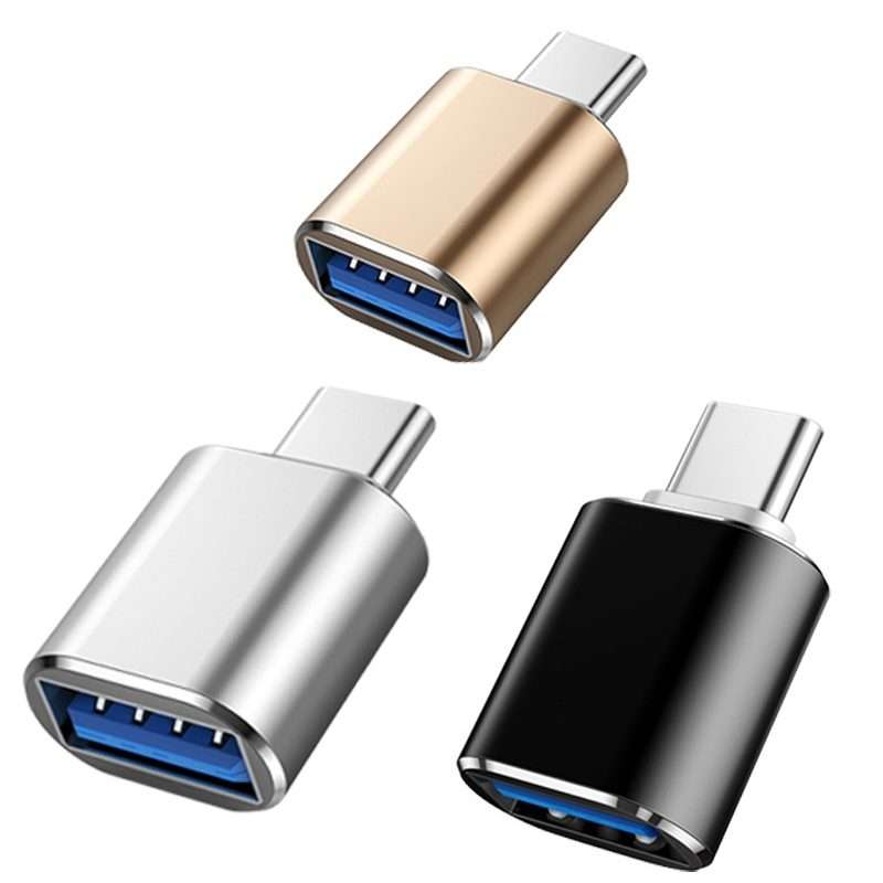 10 PCS USB 3.0 Female to USB-C / Type-C Male OTG Adapter(Grey)