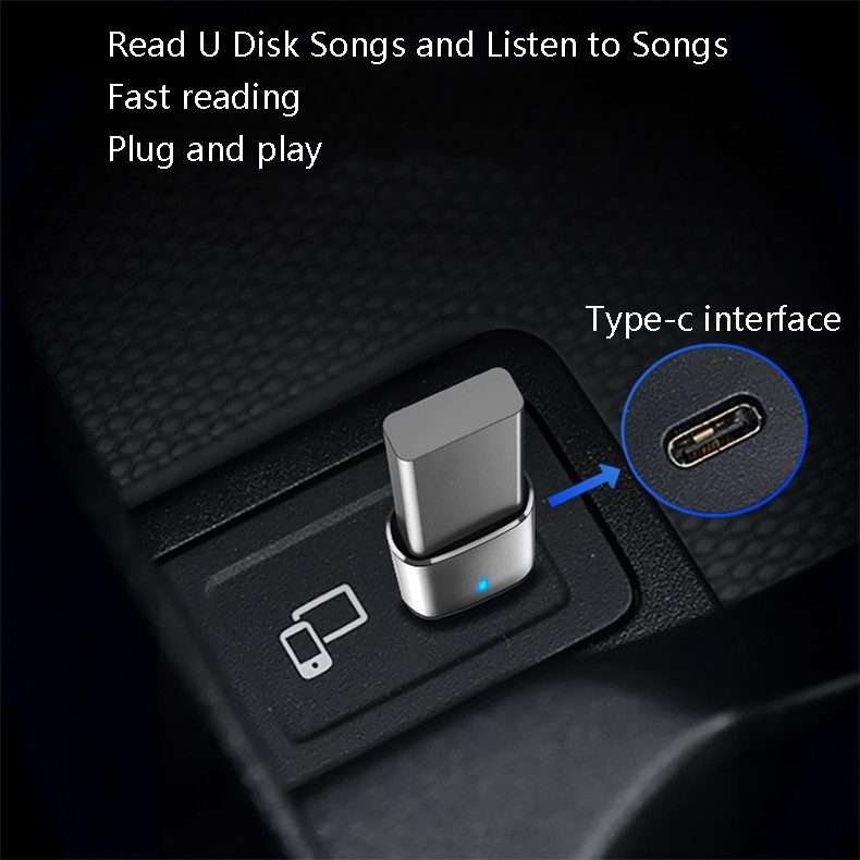3 PCS USB 3.0 Female to USB-C / Type-C Male OTG Adapter with Indicator Light(Silver)
