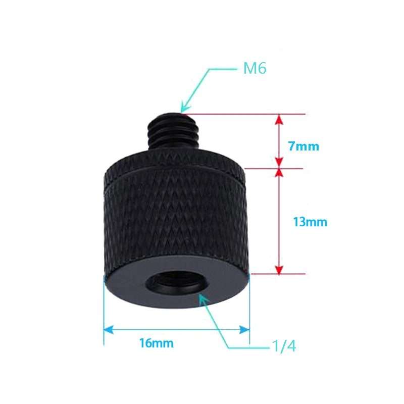 4 PCS Screw Adapter A20 1/4 Female to M6 Male Screw