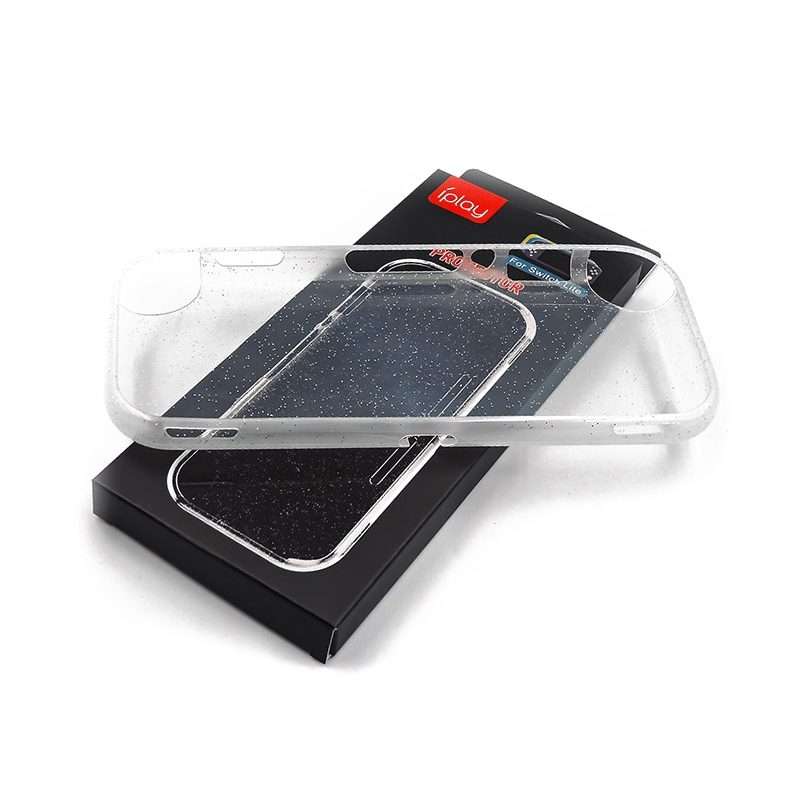 Iplay Gamepad TPU Transparent Crystal Protective Case For Nintendo Switch ... (Transparent Flash)