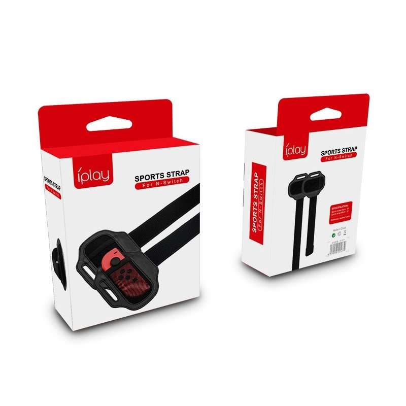 iplay Gamepad Sports Leg Straps For Nintendo Joy-Con Controller(Black)