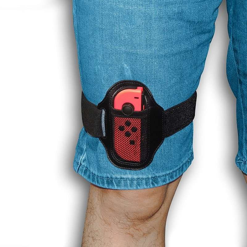 iplay Gamepad Sports Leg Straps For Nintendo Joy-Con Controller(Black)