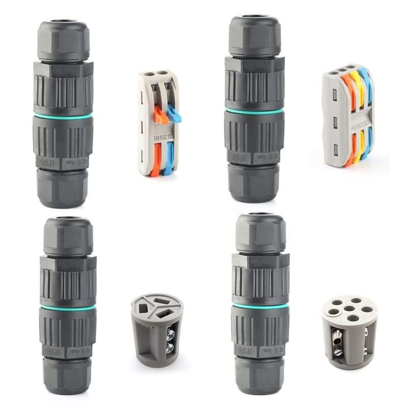 CDF-200/3 Waterproof Wire Connector With 5 Pin Cold Pressure Terminal