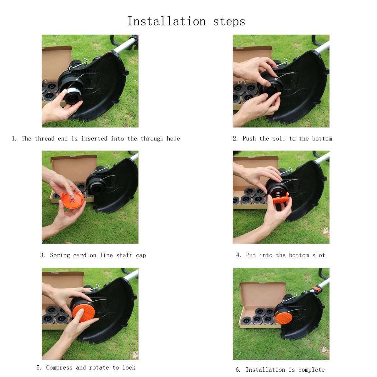 Lawn Mower Accessories For WORX Lawn Mowers, Product specifications: Orange Coil