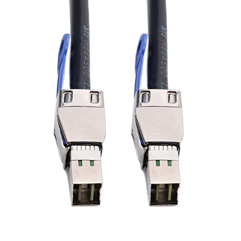 H0503 12Gbps SFF-8644 To 8644 HD Server External Hard Drive Data Cable, Color: Black 3m