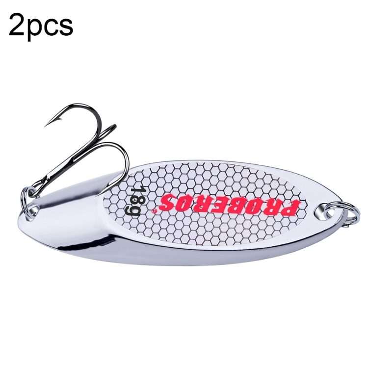 2 PCS 18g PROBEROS DW342 Lure VIB Metal Sequins(Silver)