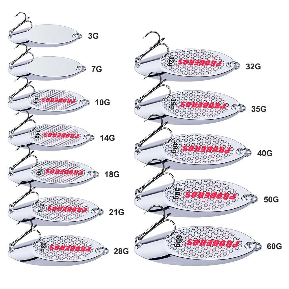 2 PCS 18g PROBEROS DW342 Lure VIB Metal Sequins(Silver)