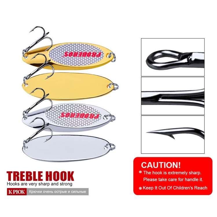 2 PCS 18g PROBEROS DW342 Lure VIB Metal Sequins(Silver)