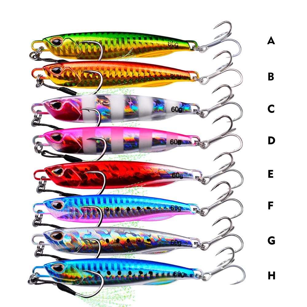 3 PCS PROBEROS LF103 Simulation Metal Sea Fishing Bait, Specification: 10g(B With Hook)