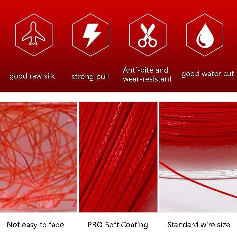 NON-FADE X8 150m 8 Code PE Pish Line, Line number: No. 1.2(Red)