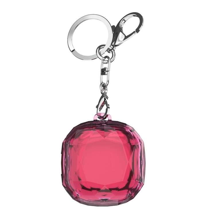 PC Diamond Pattern Earphone Protective Case For Samsung Galaxy Buds Live ... (Transparent Pink)