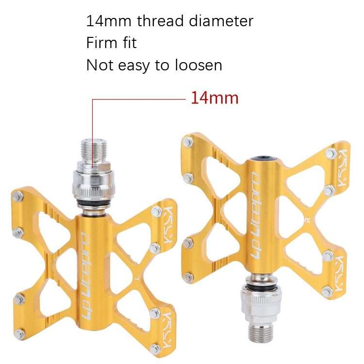 LP LitePro K5 Folding Bkie Aluminum Alloy Bearin Pedals(Silver)