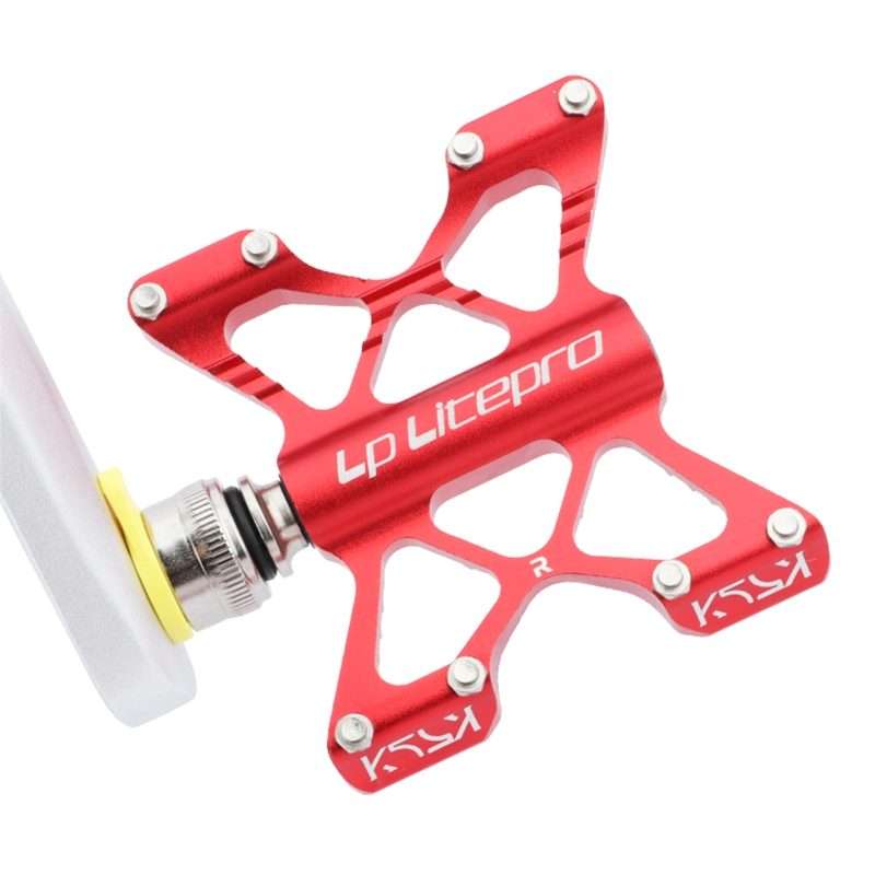 LP LitePro K5 Folding Bkie Aluminum Alloy Bearin Pedals(Silver)