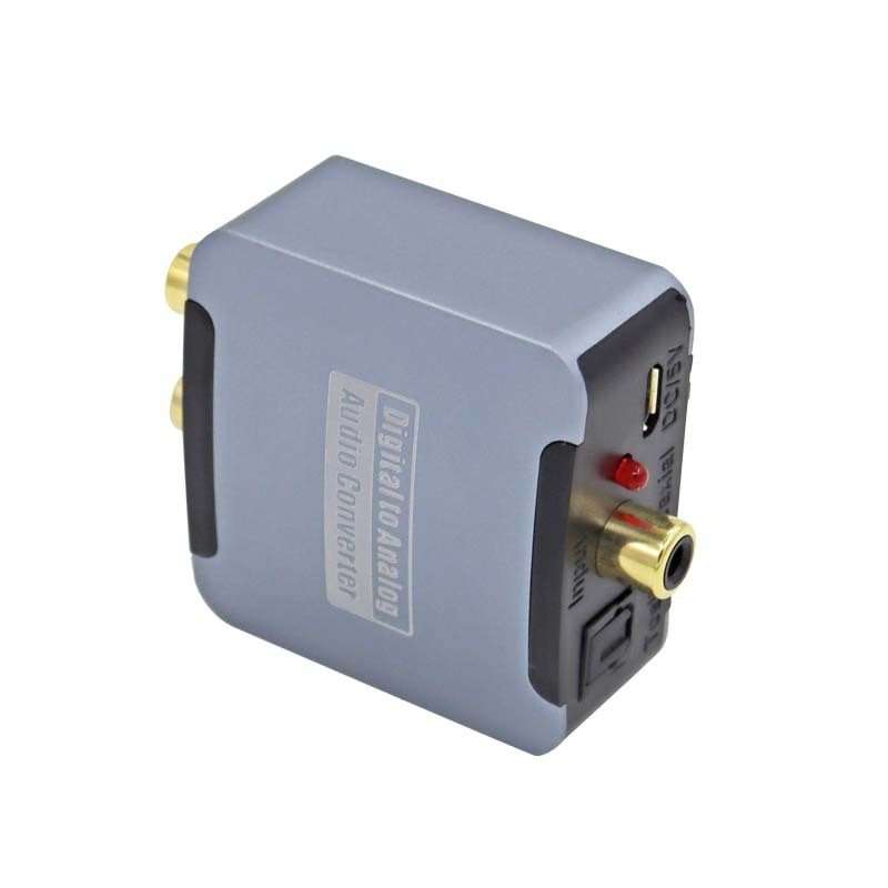 YQ-080 Digital Fiber Optic Coaxial Audio Converter, Interface: Host+USB Power Cable+Fiber Optic Ca