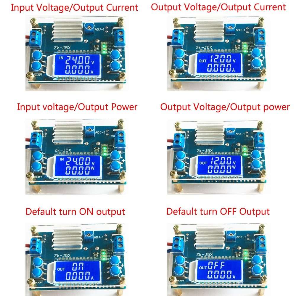Adjustable Constant Voltage Constant Current Liquid Crystal LCD Multi-Display(PCB)