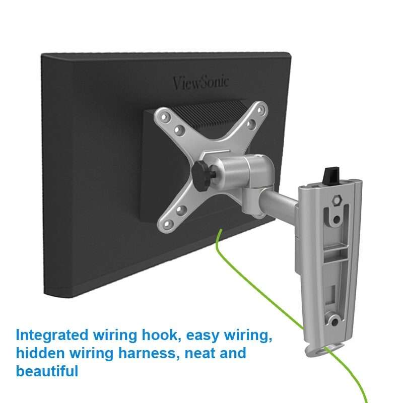 Gibbon Mounts L03 Aluminum Alloy Quick Release Computer Monitor Wall Mount Bracket (Silver Gray)