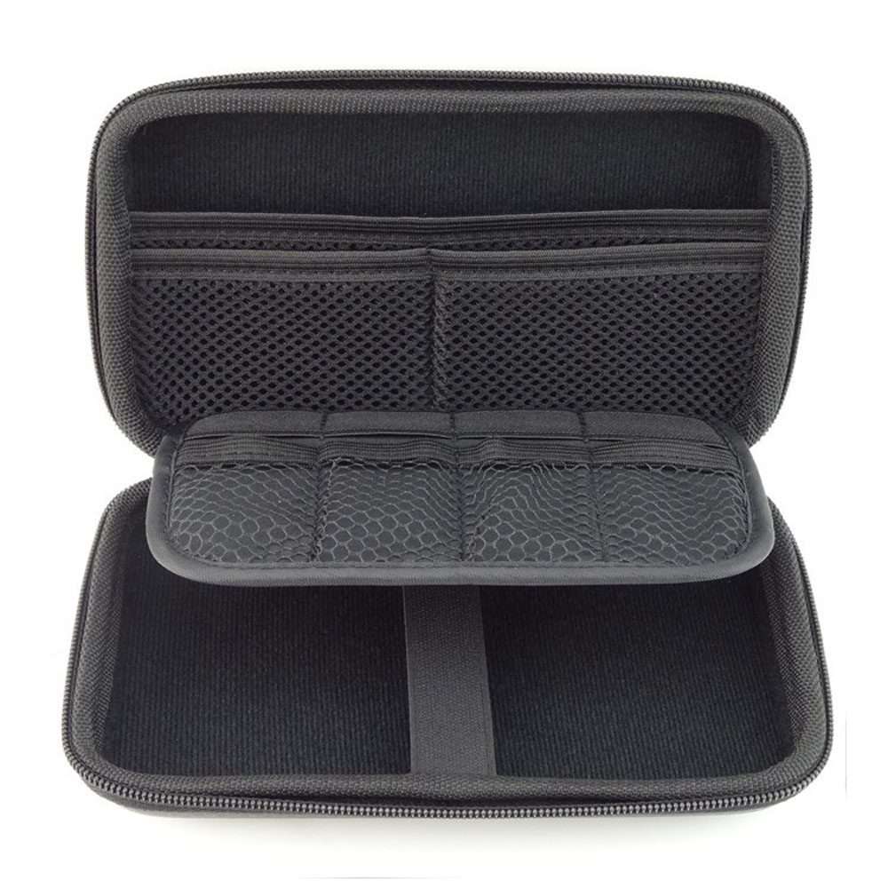 GH1302 EVA Hard Shell Hard Drive Bag Digital Storage Bag(Black)