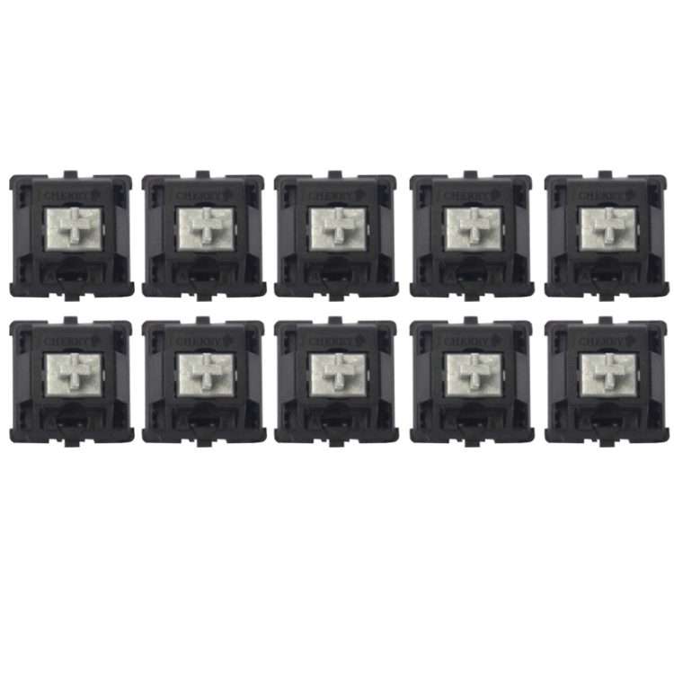 10PCS Cherry Shaft MX Switch Linear Keyboard Shaft, Color: Silver Shaft