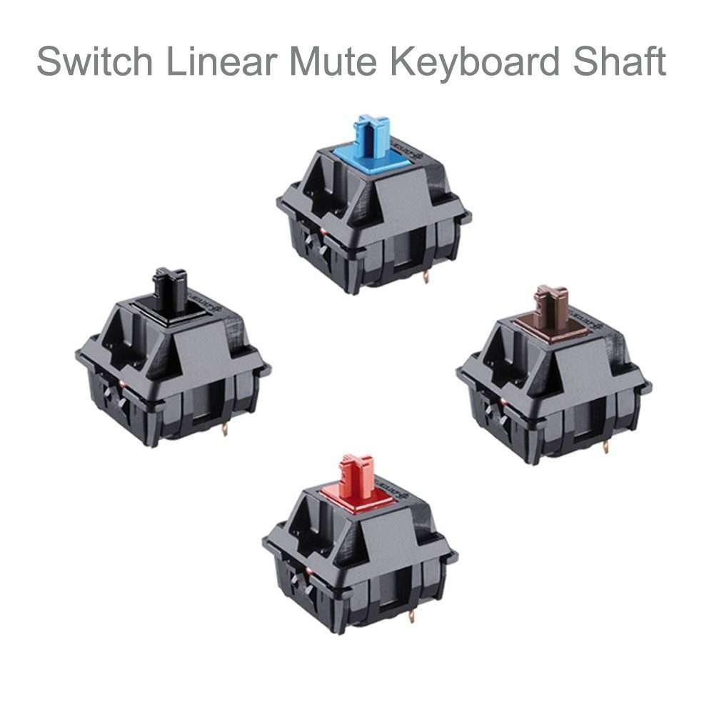 10PCS Cherry Shaft MX Switch Linear Keyboard Shaft, Color: Silver Shaft