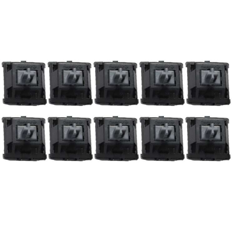10PCS Cherry Shaft MX Switch Linear Mute Keyboard Shaft, Color: Mute Black Shaft