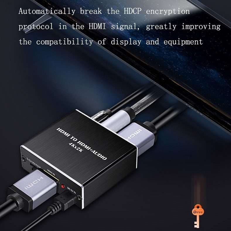 HDMI TO HDMI+AUDIO Audio Separator(Black)