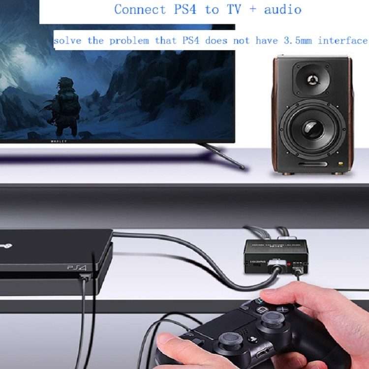 HDMI TO HDMI+AUDIO Audio Separator(Black)