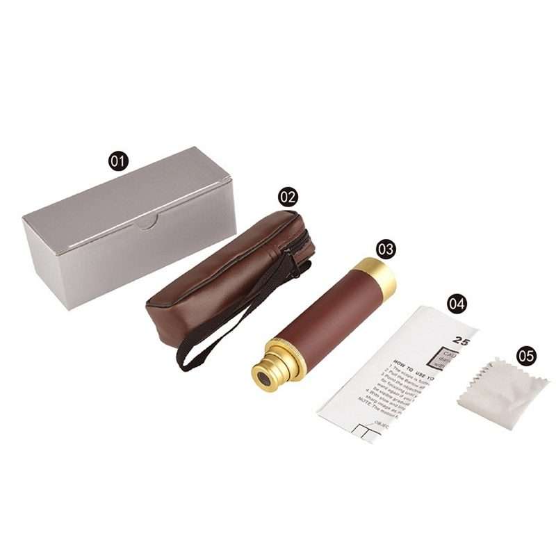 25x32 Pirate High Power Monocular Pocket Telescope,Style: Standard
