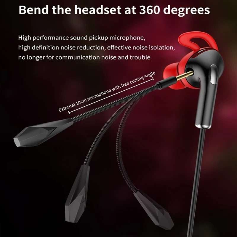 3.5mm Interface Mobile Phone Wire Control Headphones(White)