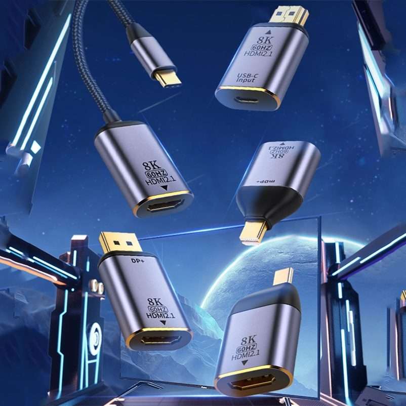 Type-C Male to HDMI Female 8K Converter, Style: 8K-001