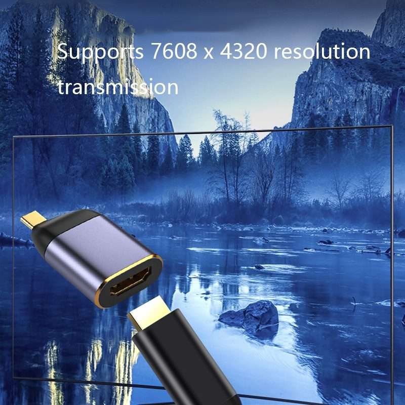 Type-C Male to HDMI Female 8K Converter Cable, Style: 8K-005