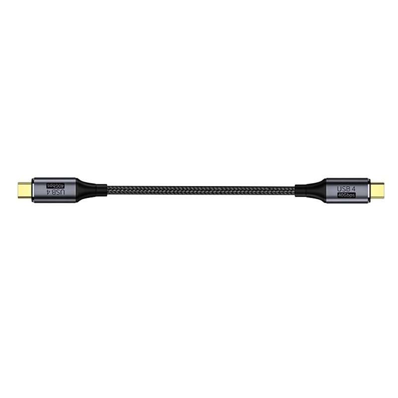 PD 100W Type-C to Type-C Fast Charging Nylon Braided Cable, Model: 0.8 m