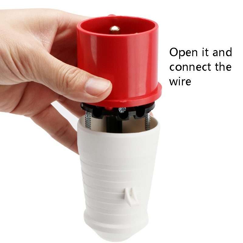Industrial Plug IP44 Waterproof Aviation Connection Plug, Style: 4 Core 32A
