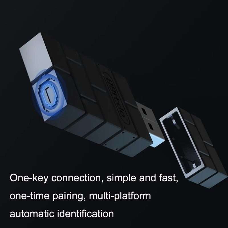 8BitDo USB Wireless Receiver Handle Switch For PS5/PS4(Black)