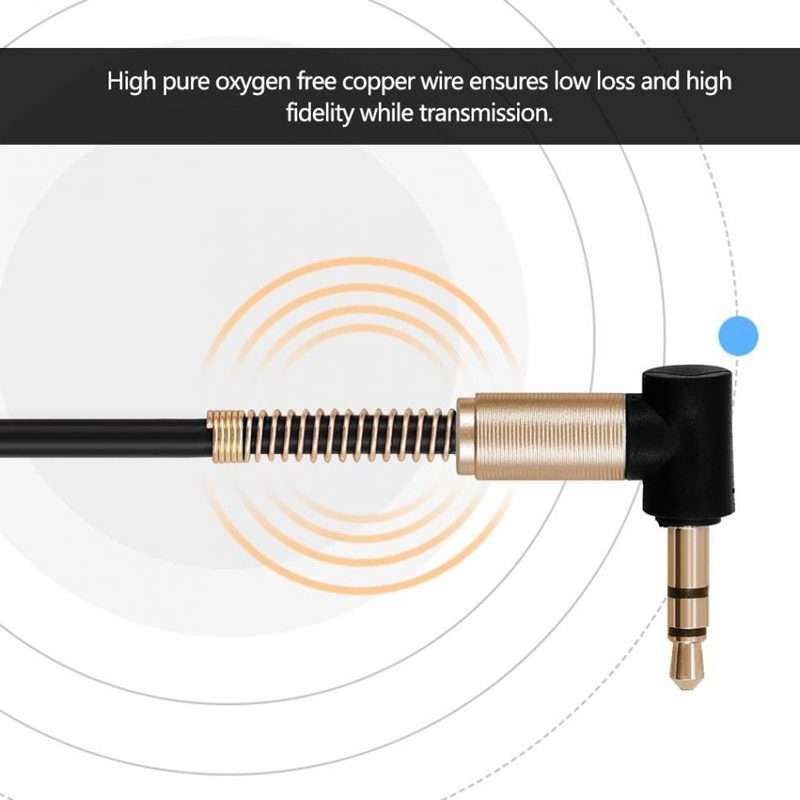 5 PCS Type-c/USB-c To 3.5mm Male Elbow Spring Audio Adapter Cable, Cable Length: 1m(White)