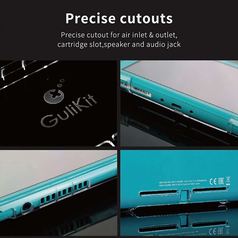 Gulikit NS16 Game Console Transparent Crystal Protective Case For Switch Lite(Transparent)