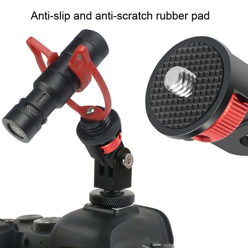 1/4 Inch Screw Converter Tripod Adapter for Sport Camera(Black Titanium)