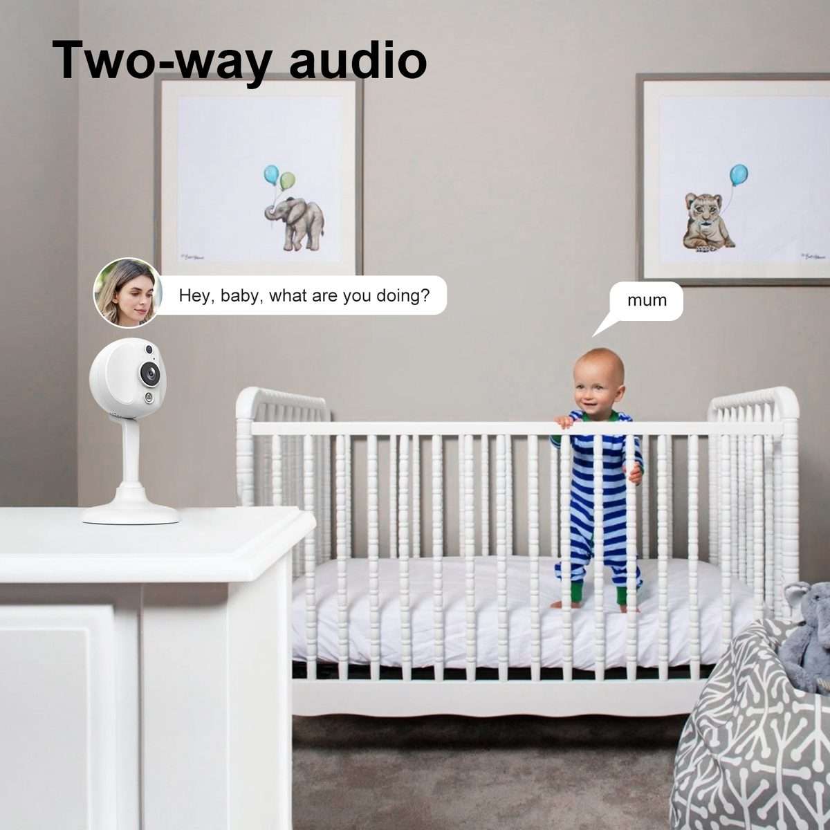 S20 Home Mobile Phone Remote Monitor Two-way Voice Intercom HD WiFi Camera