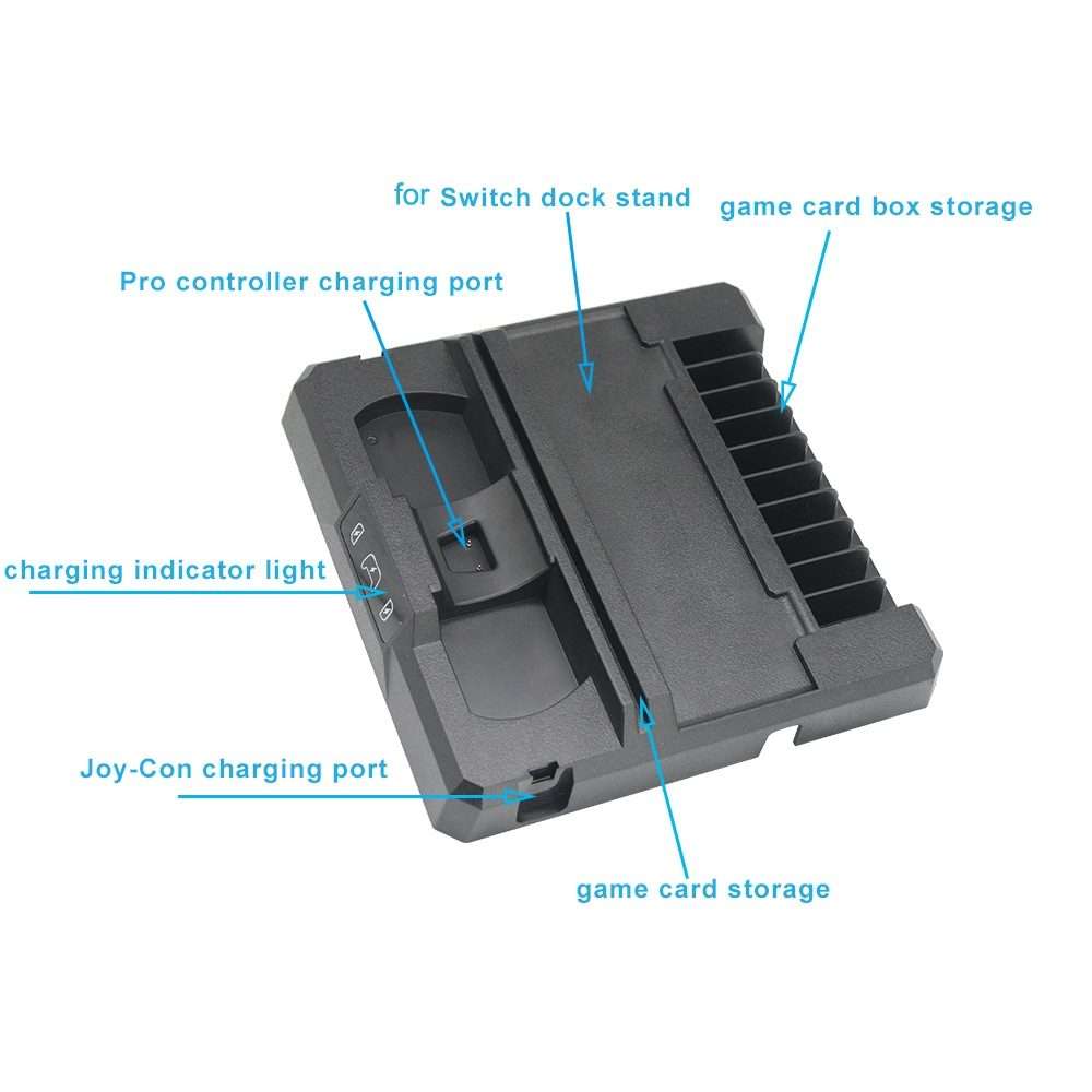 Multifunctional Game Console Handle Charging Base Storage Bracket For Nintendo Switch