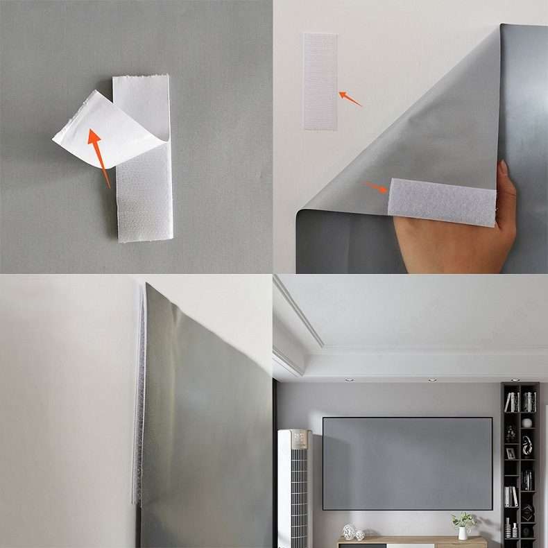 Folding Metal Anti-Light HD Projection Curtain, Size: 72 inch 4:3 148x105cm