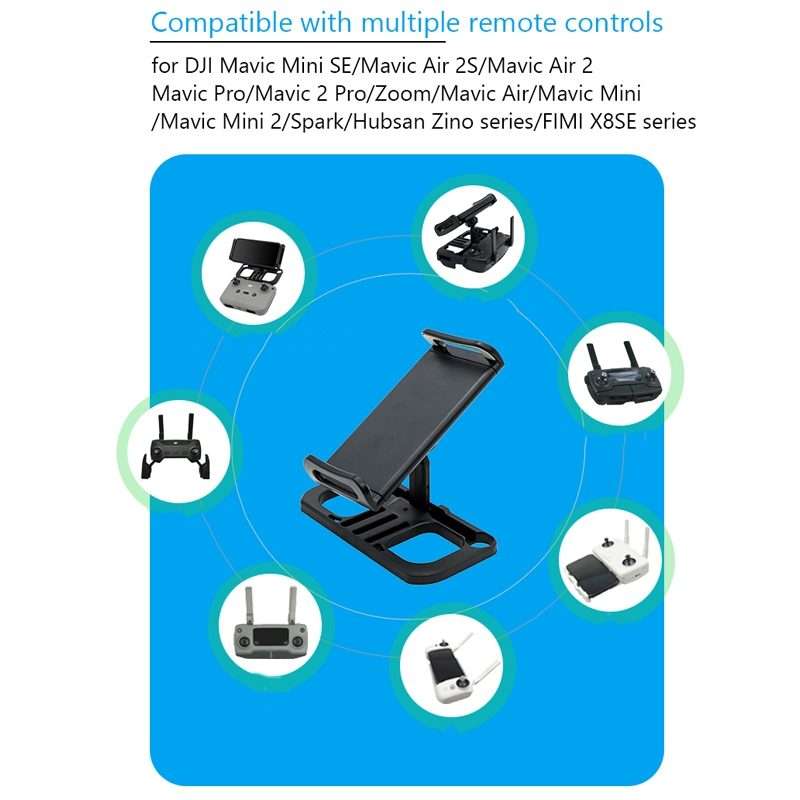 Drone Remote Controller Holder Tablet Extended Bracket Clip With Lanyard & Micro USB Line