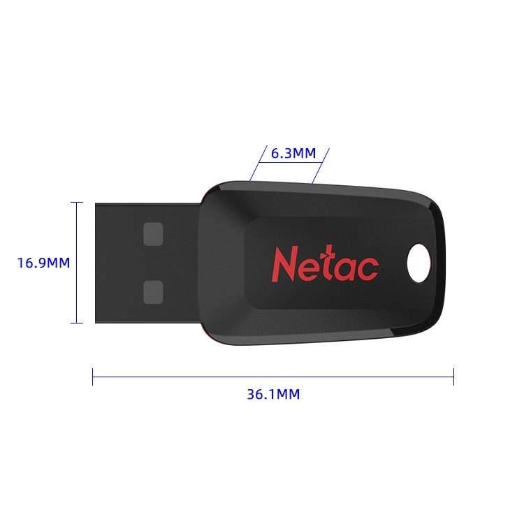 Netac U197 Office File High Speed USB Flash Drive, Capacity: 64GB(Black)