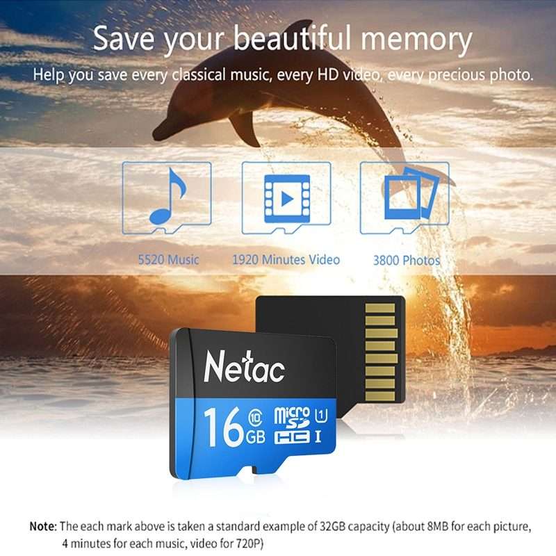 Netac Driving Recorder Surveillance Camera Mobile Phone Memory Card, Capacity: 16GB