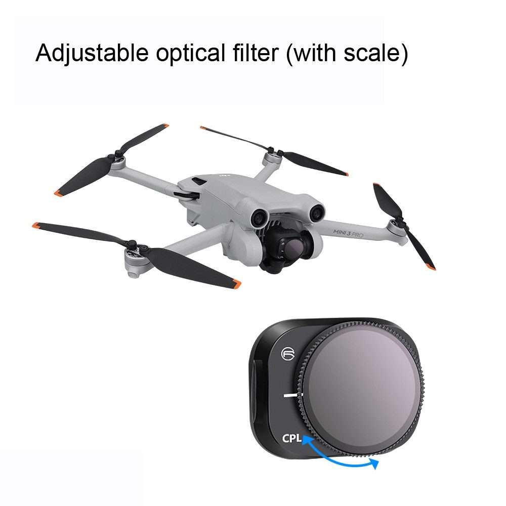 RCSTQ Aluminum Alloy Adjustable Filter Accessories for DJI Mini 3 Pro,Style: ND16