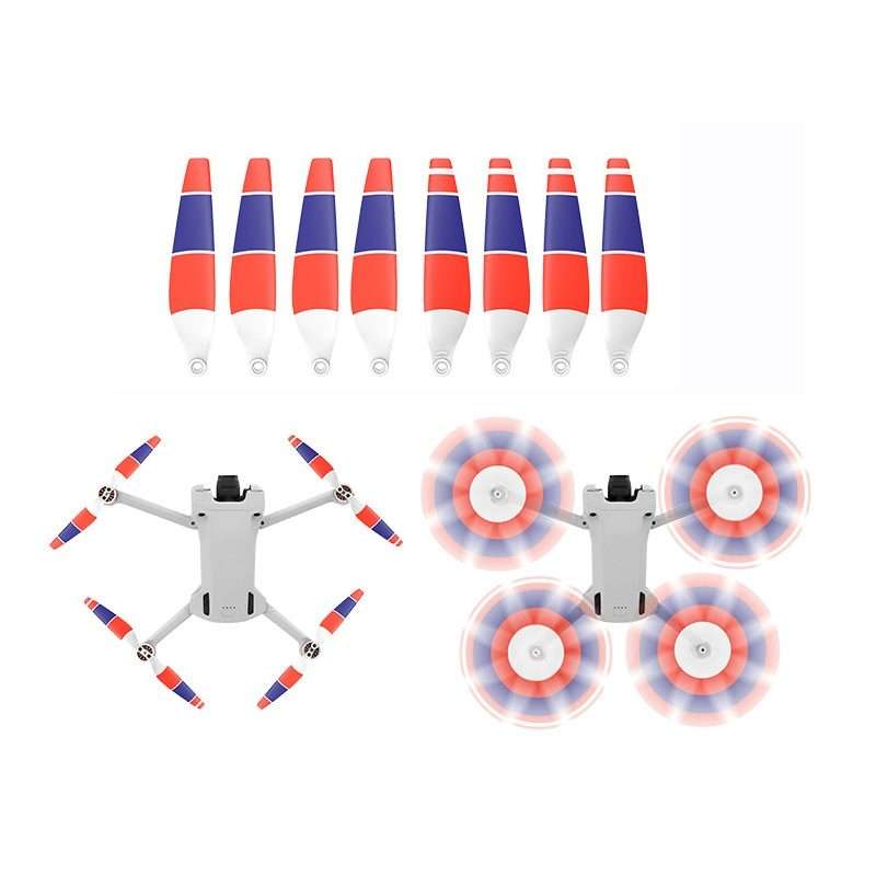 8 PCS 6030F Double Sided Colorful Low Noise Wing Propellers For DJI Mini 4 Pro/Mini 3 Pro, Color: